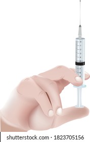  nurse's hand with syringe doctor