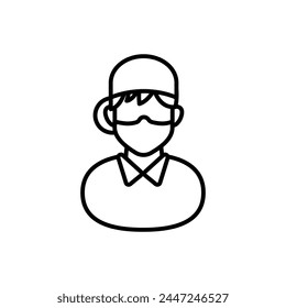 Nursing Assistant  icon in vector. Logotype
