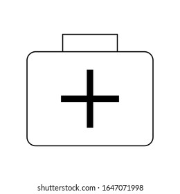 Icono de Bolsa de Enfermería, icono del vector de diseño plano