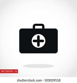 Nursing Bag icon, flat design best vector icon