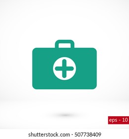 Nursing Bag icon, flat design best vector icon