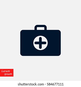 Nursing Bag icon, flat design best vector icon