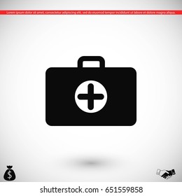 Nursing Bag icon, flat design best vector icon