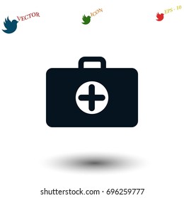 Nursing Bag icon, flat design best vector icon
