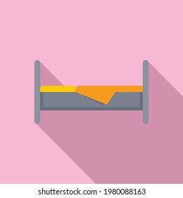 Nursing bed icon. Flat illustration of Nursing bed vector icon for web design