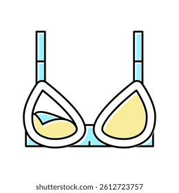 nursing bra color icon vector. nursing bra sign. isolated symbol illustration