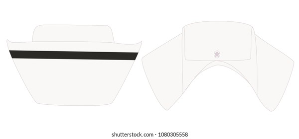 
Nursing cap on white background