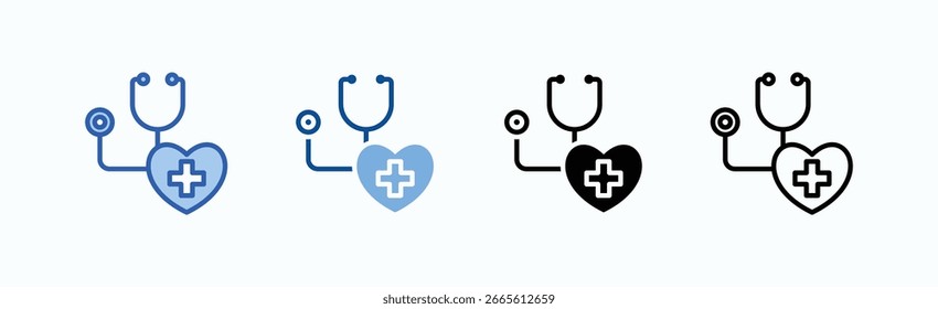 Cuidado de enfermería Icon Sheet Colección de estilo múltiple Vector aislado