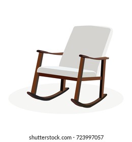 Nursing chair vector illustration.