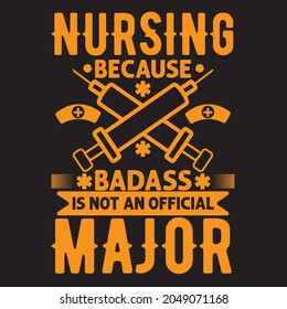Nursing custom t shirt design
