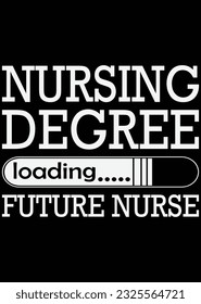 Nursing Degree Loading Future Nurse eps cut file for cutting machine