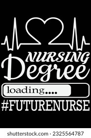 Nursing Degree Loading Future Nurse Cut eps cut file for cutting machine