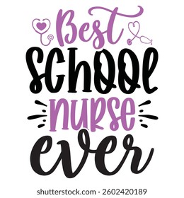 Nursing Design Typography T-shirt Design Vector art.eps file