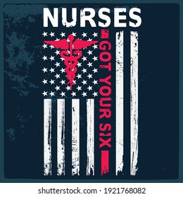 Nursing  Design Vector Illustration For T Shirt Or Other Uses. 