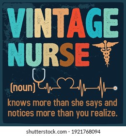 Nursing  Design vector illustration for T shirt or other uses. 