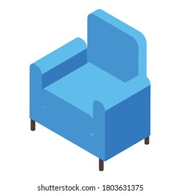 Nursing home armchair icon. Isometric of nursing home armchair vector icon for web design isolated on white background