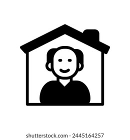 Nursing Home icon in vector. Logotype
