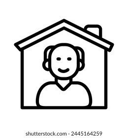 Nursing Home icon in vector. Logotype

