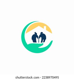 Nursing home logo with circle shape