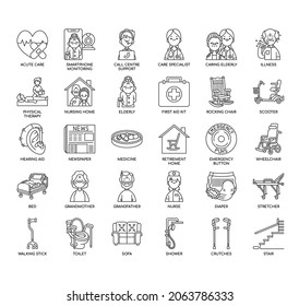 Nursing Home, Thin Line and Pixel Perfect Icons