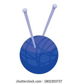 Nursing home thread ball icon. Isometric of nursing home thread ball vector icon for web design isolated on white background