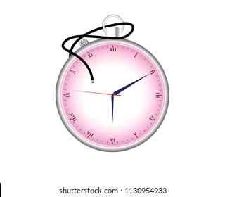 Nursing Lapel Watch Isolated