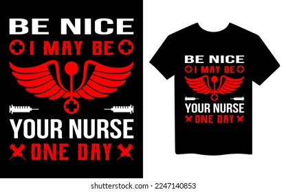 Nursing lettering quotes t-shirt design vector