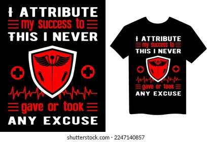 Nursing lettering quotes t-shirt design vector