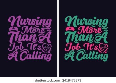 Nursing More Than A Job It's A Calling, Nurse Life, Saving One Patient At A Time, Nurse Life, Hospital nurse T-Shirt, Doctor student shirt model, Half Leopard Nurse, Unique Profession-Themed Design