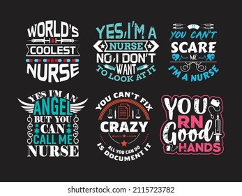 Nursing quotes vector bundle, Medical doctor sayings vector.