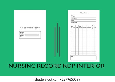 Nursing record kdp interior Template