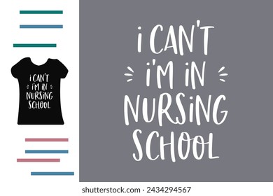 Nursing school t shirt design