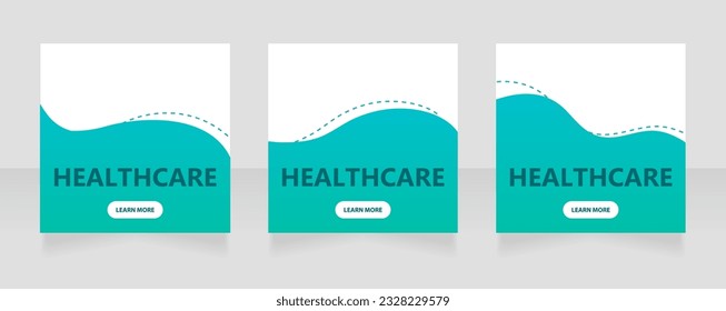 Nursing service web banner design template. Vector flyer with text space. Advertising placard with customized copyspace. Promotional printable poster for advertising. Graphic layout