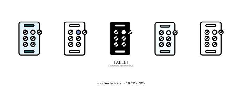 nursing set vector type icon