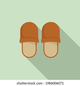 Nursing slippers icon. Flat illustration of Nursing slippers vector icon for web design