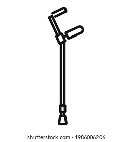 Nursing stick icon. Outline Nursing stick vector icon for web design isolated on white background