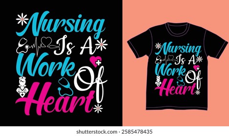 Nursing t shirt design free