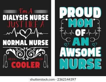 Nursing t shirt design , vector