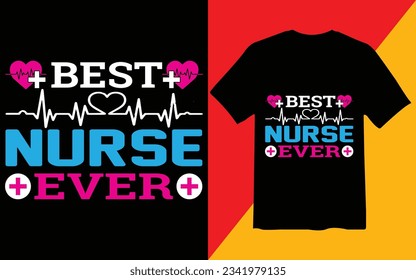 Nursing t-shirt design, nurses t-shirt design, custom nurse shirts, typography design vector.