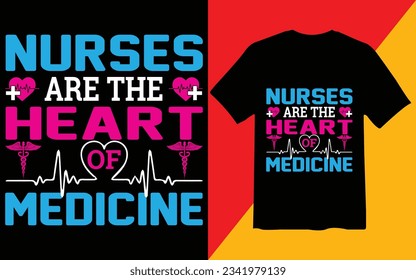 Nursing t-shirt design, nurses t-shirt design, custom nurse shirts, typography design vector.