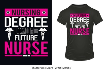 Nursing t-shirt design vector file