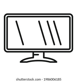 Nursing tv icon. Outline Nursing tv vector icon for web design isolated on white background