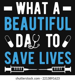 Nursing typography tshirt design vector design 