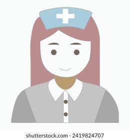 Pasos de ilustración de iconos vectoriales de enfermería