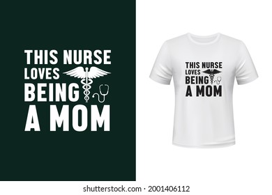 Nursing vector t shirt design