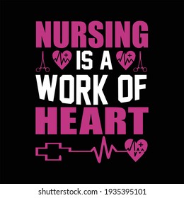 Nursing Work Heart Vector Stock Vector (Royalty Free) 1935395101 ...