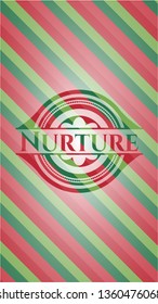 Nurture christmas emblem.