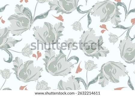 Nurture floral seamless pattern motley ornament. Floral pattern. Hand draw art. Floral design print for all. Texture design, textile, fabric, print cloth, wrapping, decoration design 