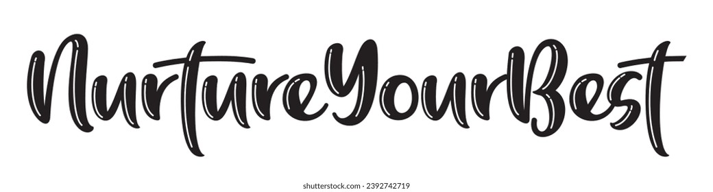 nurture your best text on white background.