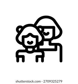 Icono de Vector nutritivo de la figura de la madre, ideal para el día de la madre, la familia y los temas de cuidado